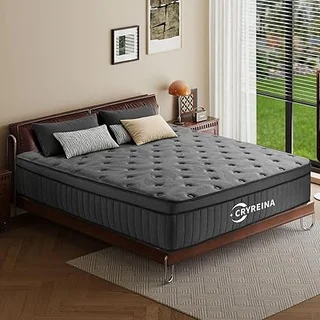 CRYREINA queen mattress with pocket springs for motion isolation