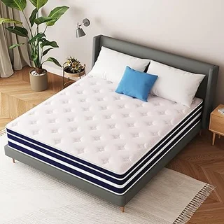 DAJIYUHC 12-inch hybrid twin mattress with memory foam and pocket springs