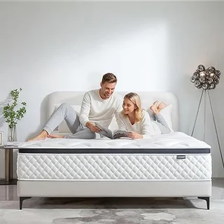 Deegari queen hybrid mattress with gel memory foam layer