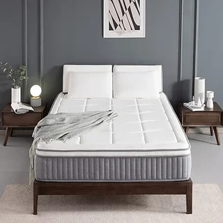 DH DIGLANT HOME Queen Hybrid Mattress with Euro Top Gel Memory Foam