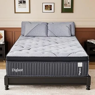DIGLANT Calking Mattress with cooling gel memory foam and hybrid design