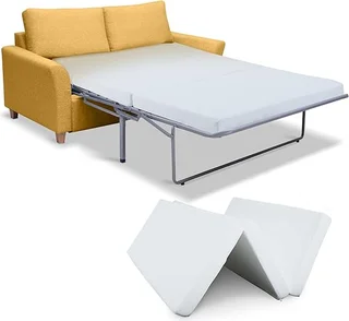 DoCred 4-inch memory foam mattress on a sleeper sofa