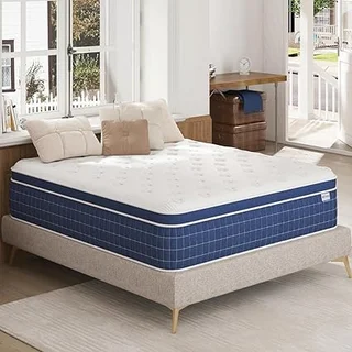 EEN EEN SLEEP queen size hybrid mattress with gel memory foam layers