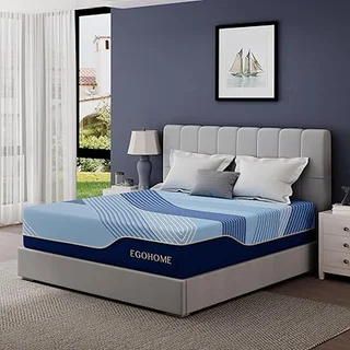 EGOHOME queen hybrid mattress with copper gel memory foam for cool sleep