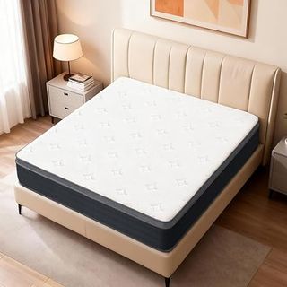 EIUE 10-inch hybrid mattress with pocket springs for medium firm support