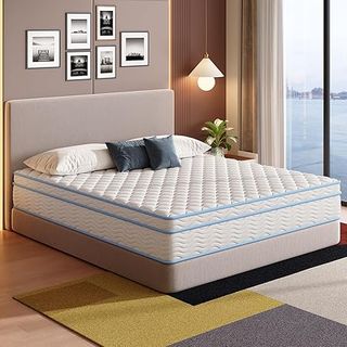Elynight twin mattress with hybrid pocket spring and gel foam layer