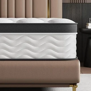 ERORVX 12-inch hybrid mattress designed for back pain relief and pressure relief