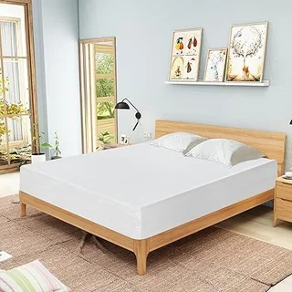 FDW 12 inch gel memory foam mattress in king size, unboxed and expanding