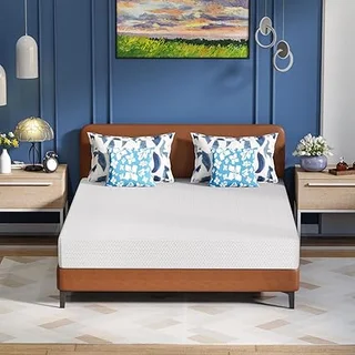 FDW green tea cooling gel memory foam mattress with medium-firm support