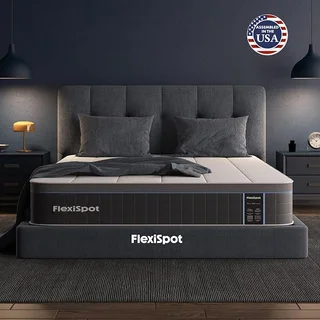 FLEXISPOT hybrid mattress with gel memory foam layer for cooling comfort