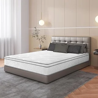 FLEXISPOT hybrid mattress with gel memory foam and pocket coils for support