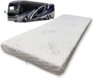 Foamma camper RV travel gel memory foam bunk mattress with organic cotton cover