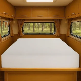 Foamma firm mattress topper for RV bunk and camper beds