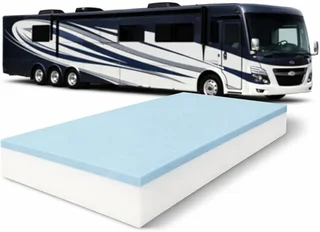 Generic 4 inch RV bunk mattress with gel memory foam layer