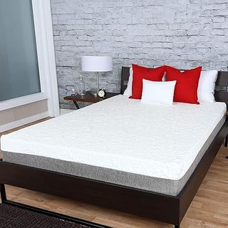 Generic 12-inch graphite gel memory foam mattress with premium textured cover in Olympic Queen size