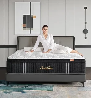 Generic Full Size Mattress - 10 Inch Hybrid Full Mattress in a Box with Memory Foam & Pocket Springs for Edge Support, Pressure Relief, Medium Firm, CertiPUR-US