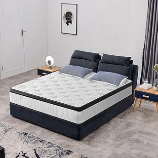 Generic full size plush hybrid mattress with cooling gel memory foam