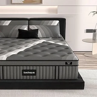 Generic Lechepus queen hybrid mattress with plush memory foam and pocket springs