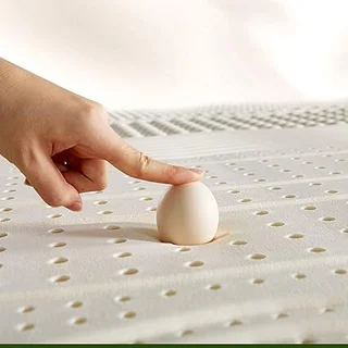 Generic natural latex king mattress with medium firm support