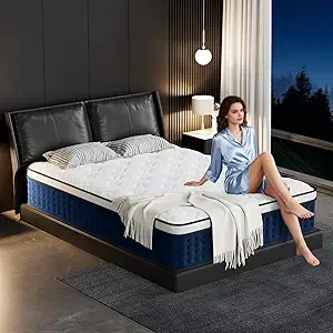Generic 12-inch hybrid queen mattress with gel memory foam layer
