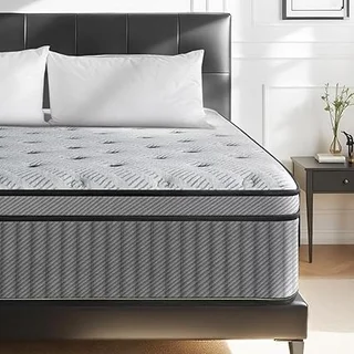 Generic 12-inch twin hybrid mattress with memory foam layer