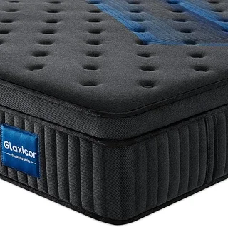 Glaxicor 14-inch hybrid mattress with gel memory foam layers