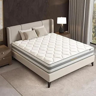 HOMAVO hybrid memory foam king mattress with medium firmness
