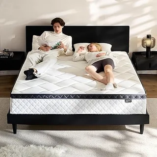HomyLink queen mattress in a box with hybrid pocket springs for support