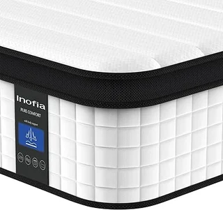 Inofia 12 inch hybrid innerspring twin mattress with cool bed technology