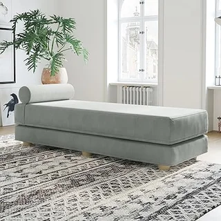 Jaxx Alon fold-out sleeper chaise daybed with queen mattress