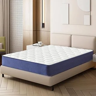 KBQ 12-inch hybrid mattress with gel memory foam for cool sleep