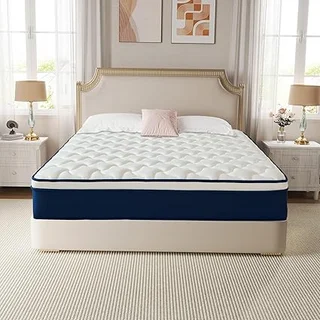 Kesyup queen mattress with gel memory foam and pocket springs for support
