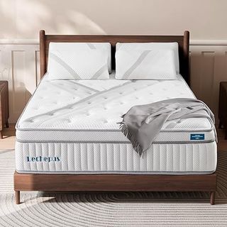 Lechepussleep 14-inch hybrid queen mattress with memory foam and pocket springs