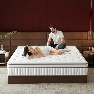 mikibama 10 inch hybrid twin mattress with memory foam and pocket springs