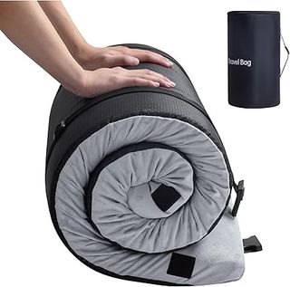 MLILY EGO roll up memory foam mattress unrolled on floor