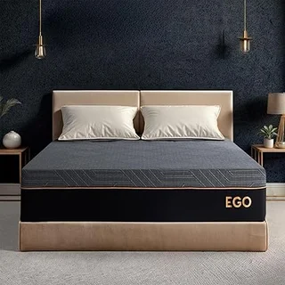 MLILY queen mattress with copper gel cooling memory foam for back pain relief