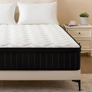 Moccona King hybrid mattress with memory foam in a box