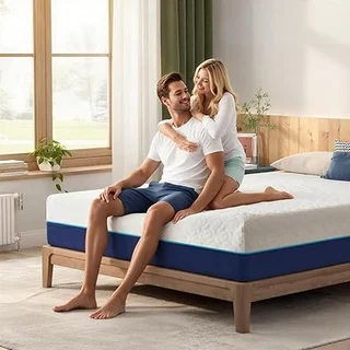 MTSVMP full size gel memory foam mattress in a box, fiberglass free design