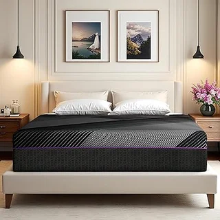 Nelaukoko 12-inch queen memory foam mattress in a box, unboxed and expanding