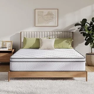 Novilla king hybrid mattress for back pain relief and support