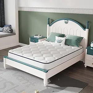 Novilla Twin XL hybrid mattress with foam and springs for kids' comfortable sleep