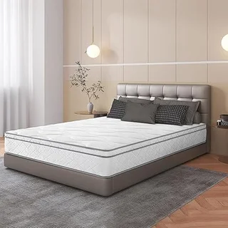 Ochangqi queen hybrid mattress with memory foam and pocket springs