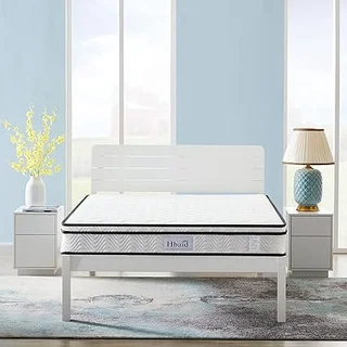 OUUI 10 inch hybrid mattress with gel memory foam layer for cool sleep