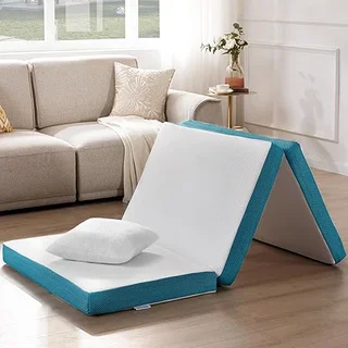 SINWEEK memory foam folding mattress with cooling cover