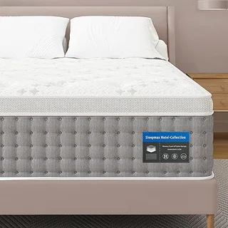 Sleepmax firm queen hybrid mattress with cooling technology