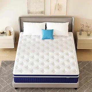 Slumber Castle 12-inch hybrid twin mattress with pocket springs and memory foam layers