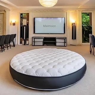 SmartBD ergonomic round bed mattress for adults with 86-inch diameter