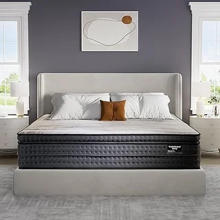 Suiforlun 14 inch king gel memory foam hybrid mattress with cooling technology