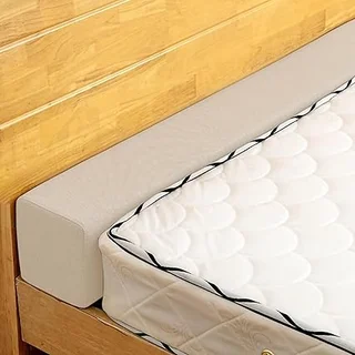 ThinMay beige bed gap filler for queen mattress, closing space between bed and wall