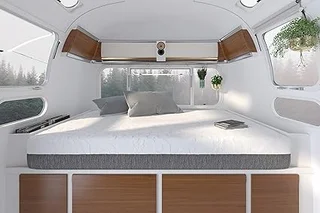 Travel Happy narrow king graphite gel memory foam mattress for RV campers and trailers